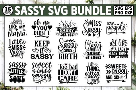 Sassy Svg Bundle Graphic By Design Shop · Creative Fabrica