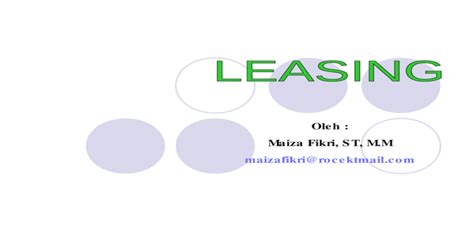 Leasing Ppt Powerpoint
