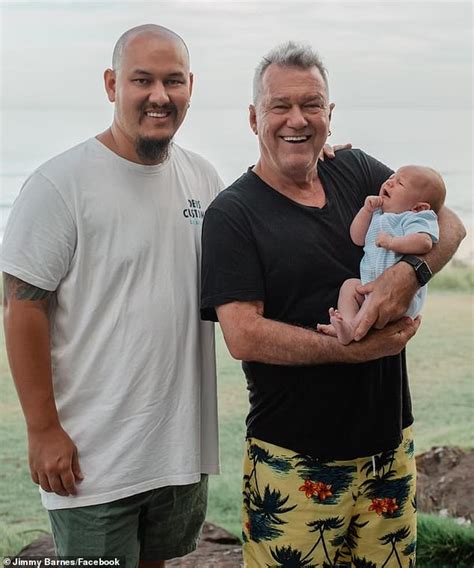 Jimmy Barnes Beams With Pride As He Hold His New Grandson Kai Daily