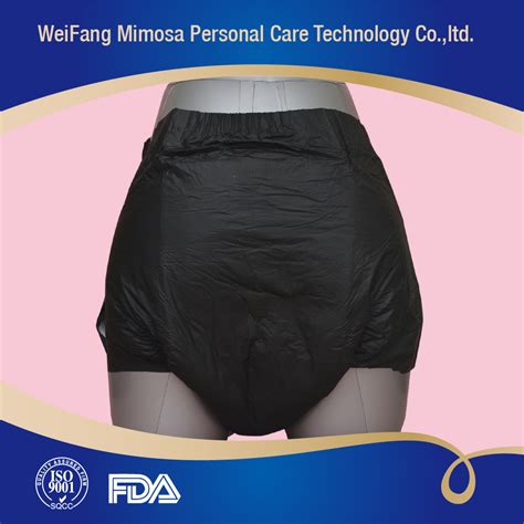 China Wholesale Disposable Ultra Thick Plastic Back Pants Adult Diaper
