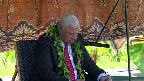 Fijian Prime Minister Opens The Macuata Provincial Council Meeting At