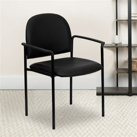 Comfortable Stackable Steel Side Chair With Arms Multiple Colors