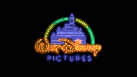 Download Disney Logo Neon Light Wallpaper