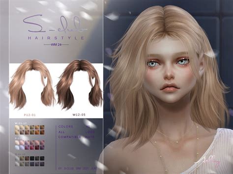 S Club Ts4 Wm Hair 202124 Created For The Sims 4 Emily Cc Finds