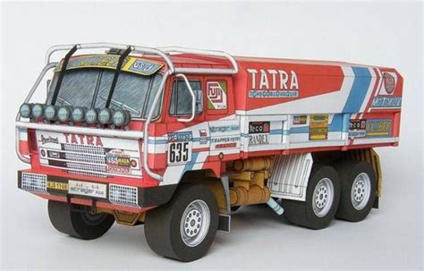 Dakar 1986 Tatra 815 Ve Truck Free Vehicle Paper Model Download