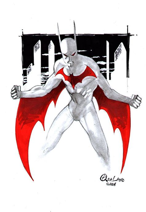 Batman Beyond Sketch By Pasquale Qualano Batman Artwork Batman Beyond Batman