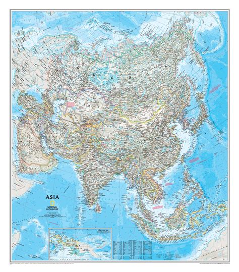 Asia Ngs Wall Map Of Asia Buy Map Of Asia Shop Mapworld
