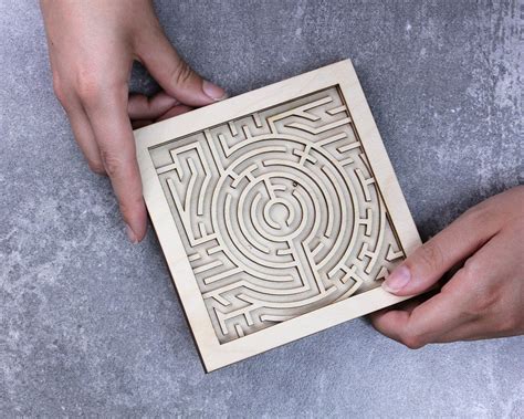 Relaxing Rolling Maze Calm Handmade Wood Laser Ideas