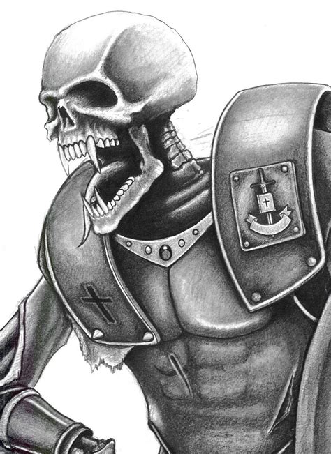 A Skeleton Warrior By Naffermike On Deviantart