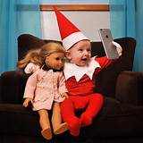 Elf On The Shelf Baby Costume Photos
