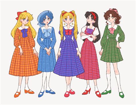Safebooru 5girls O Aino Minako Alternate Costume Bangs Bishoujo