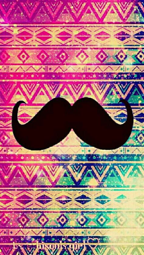 Vintage Tribal Moustache Galaxy Wallpaper I Created For The App Cocoppa