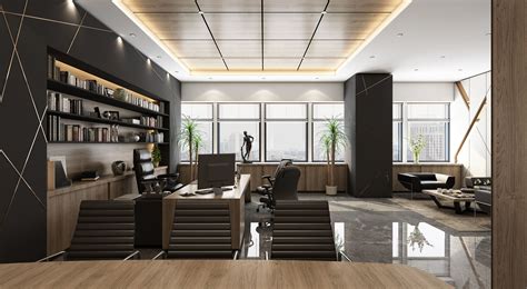Ceo Office Design And Visualization For A Well Known Company In Kuwait
