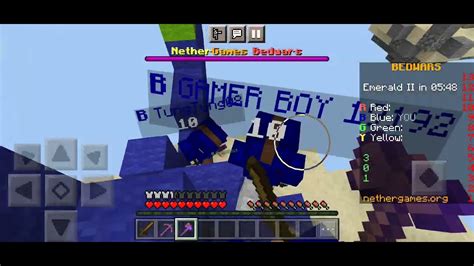 Minecraft Bedwars Noob Gameplay2 Youtube