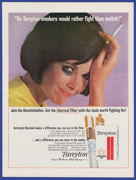 Vintage 1964 Tareyton Cigarettes Cigarette Tobacco Print Ad 1960s Ebay