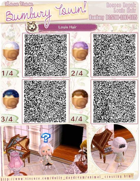 New leaf there is a machine in the game that lets you scan and create qr codes for custom designs. Animal Crossing New Leaf "Hair" QR Code | Animal crossing ...