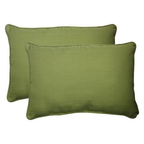 Pillow Perfect Outdoor Indoor Forsyth Green Oversized Rectangle Throw