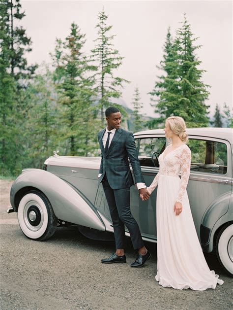 An Intimate And Sophisticated Elopement In Banff Canada Interracial