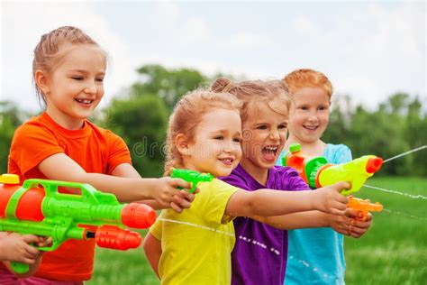 249 Children Playing Water Guns Stock Photos Free And Royalty Free