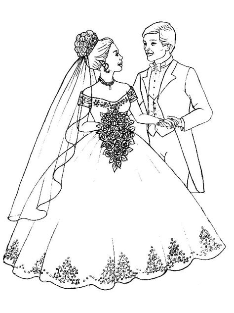 Desenhos De Casamento Para Colorir E Imprimir ColorirOnline