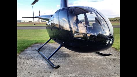 Robinson R44 Engine Start Up And Preparing To Take Off Spectacular
