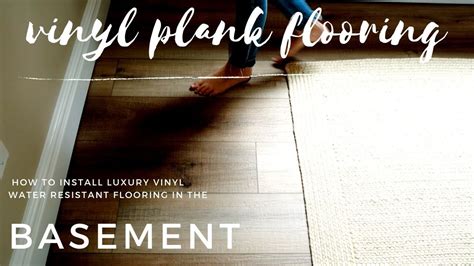 How To Install Vinyl Plank Flooring In Basement Time Lapse Youtube