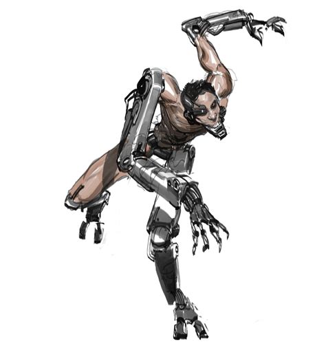 Artstation Cyborg Run Goran Bukvic Monster Concept Art Robot