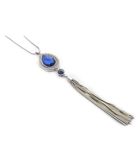 Jewelz Alloy Blue Contemporary Contemporary Fashion Silver Plated
