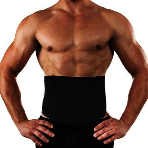 Men Waist Trainer Sauna Weight Loss Belt Slim Body Shaper Tummy Trimmer