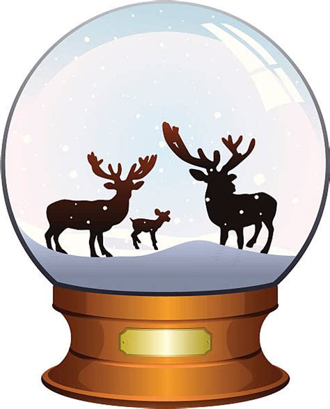 Snow Globe Silhouette Illustrations Royalty Free Vector Graphics