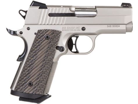 Sig Sauer 1911 Ultra Compact Nickel 1911ut 9 Ni 9mm Luger 33 Inch