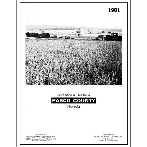 Florida Pasco County Plat Map And Gis Rockford Map Publishers