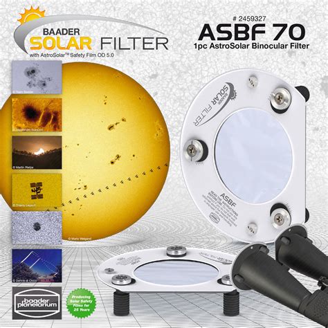 Baader Asbf Solar Filters For Binoculars And Camera Lenses First