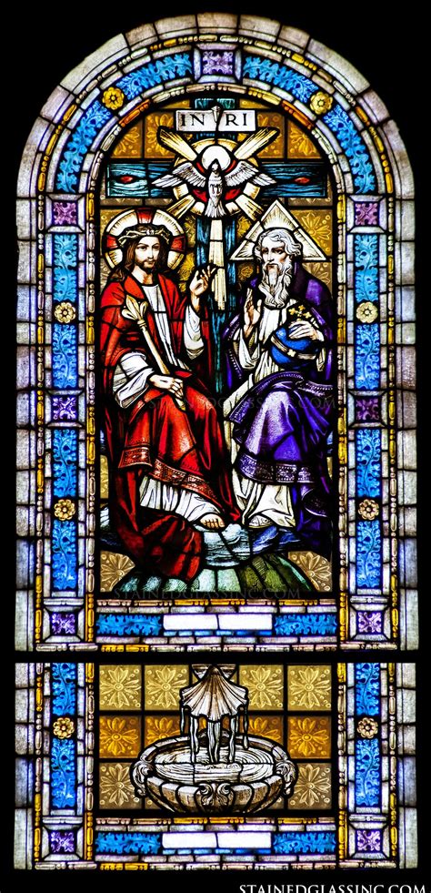 Join us on the evening of pentecost as we celebrate the ecumenical relationship between the anglican and methodist churches in new zealand. "Glorious Holy Trinity" Religious Stained Glass Window