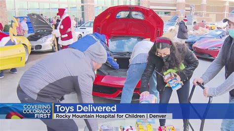 Line Of Ferraris Deliver Holiday Cheer To Patients At Rocky Mountain