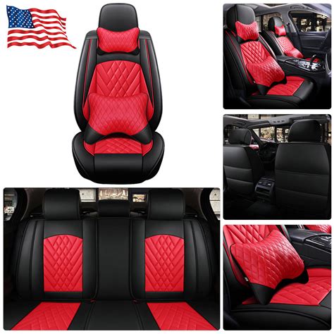 Fit For Toyota Rav4 Leather Car Seat Cover Set Deluxe 5 Seats Front