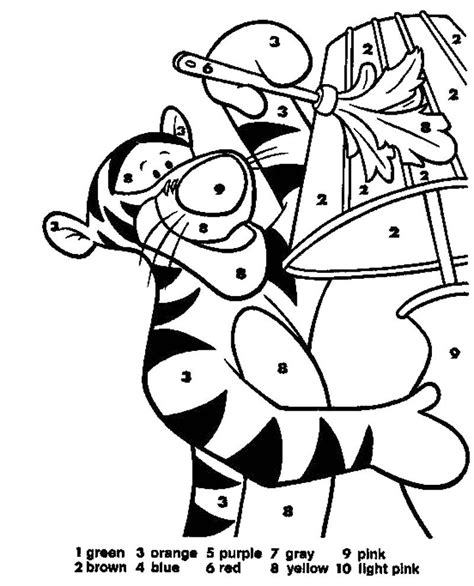 Coloring Disney Color By Number Coloring Pages