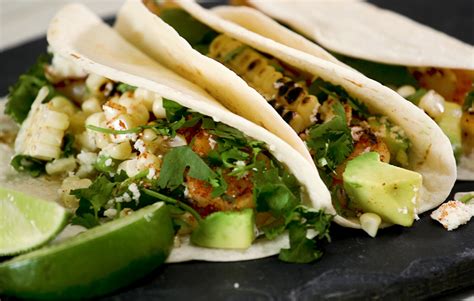 Grilled Shrimp And Mexican Street Corn Tacos In Collaboration With Mens