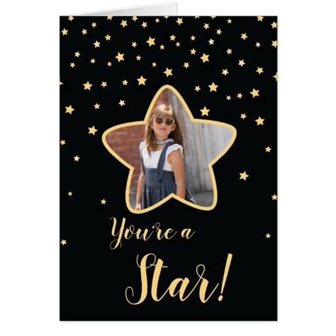 Congratulations Youre A Star Custom Photo Card