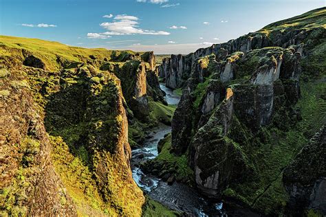 Fjadrargljufur Canyon In South Of Iceland Photograph By Luigi