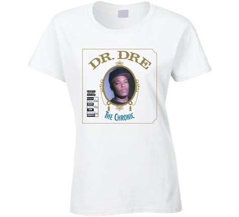 Listen to the premiere of dr. Dr Dre The Chronic 90s Rap Hip Hop West Coast Fan Ladies T Shirt