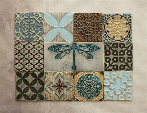 Handmade Ceramic Rustic Multicoloured Tiles For Bathroom Wall Tile