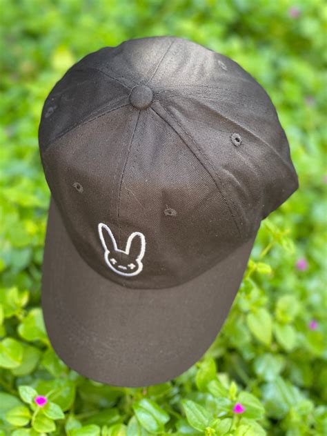 Bad Bunny Black Baseball Cap Gezichtsmasker And Scrunchie El Etsy