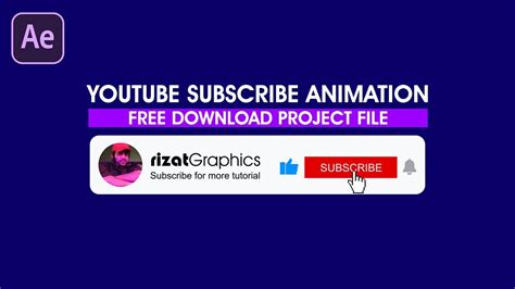 Free Download Youtube Subscribe Button Animation Template Youtube