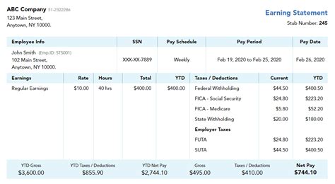 Free Pay Stub Templates Sample Paystubs Online Expresspayslip