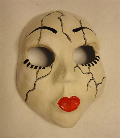 Keller Mädchen Gibt Es Diy Halloween Mask Paper Mache Praktisch Sowieso