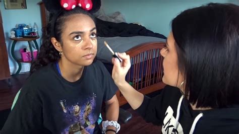 Doing My Sisters Makeup Happilyeversisters Youtube