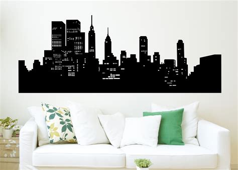 Home Decor Wall Decal New York Skyline Living Room T City