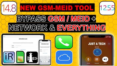 GSM MEID Sim Calls Network ICloud Bypass Meid With Sim Signal Fix IOS