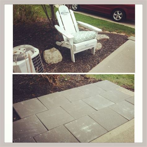 Patio 16x16 Pavers From Lowes In A Brick Pattern
